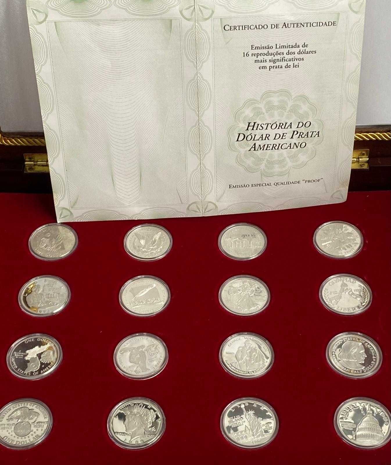 Duas colecções moedas de prata Arte Gallery tratamento PROOF