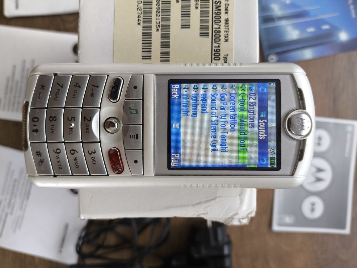 Motorola ROKR E1 E398 cały zestaw Unikat