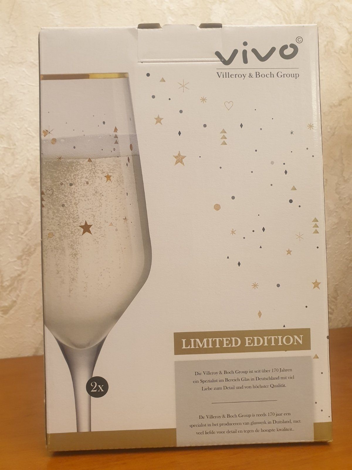 Новый Лимитированный набор бокалов Villeroy & Boch для шампанского