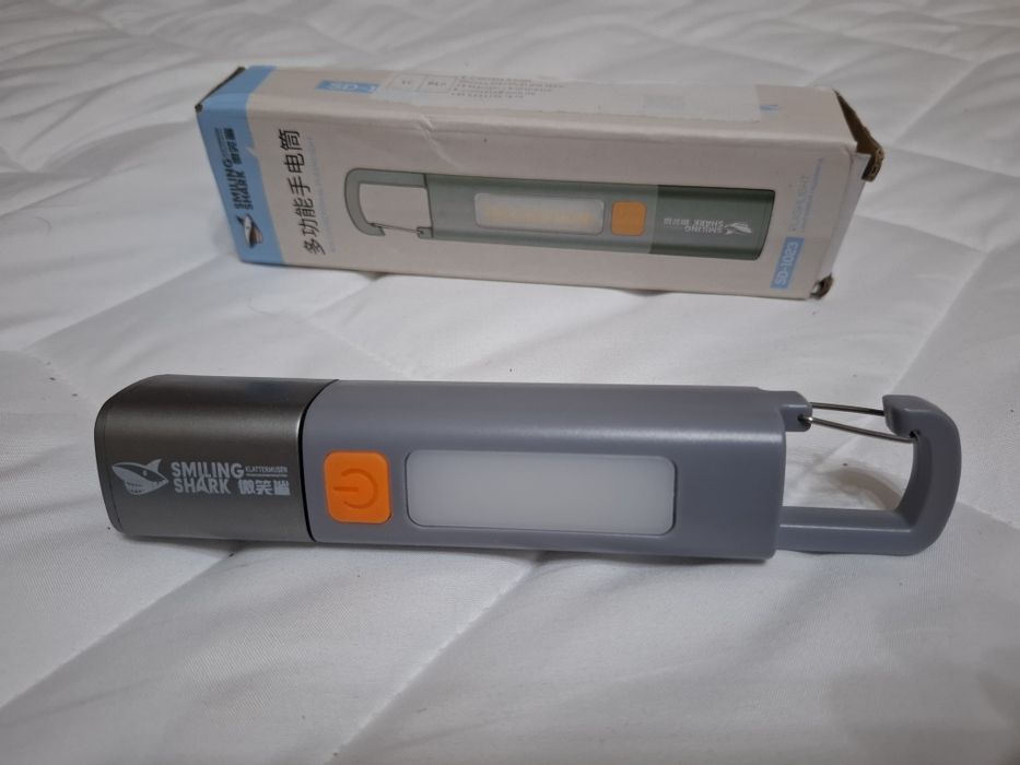 фонарик LED SMILING SHARK 3.7 V  1200 mAh tupe C