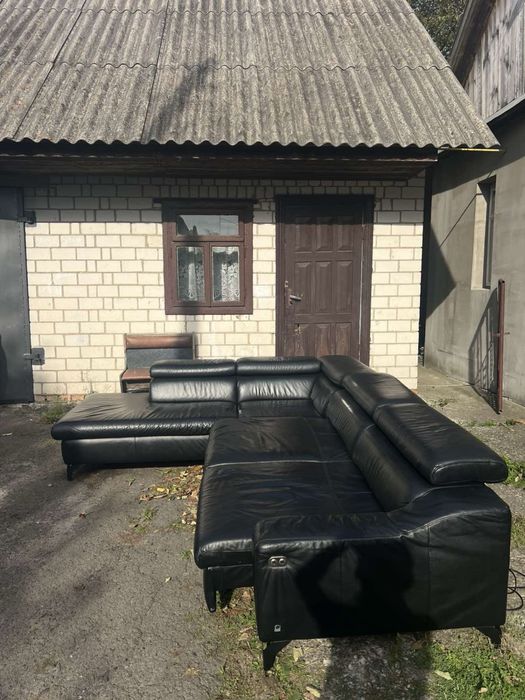 Кожаний диван стан нового