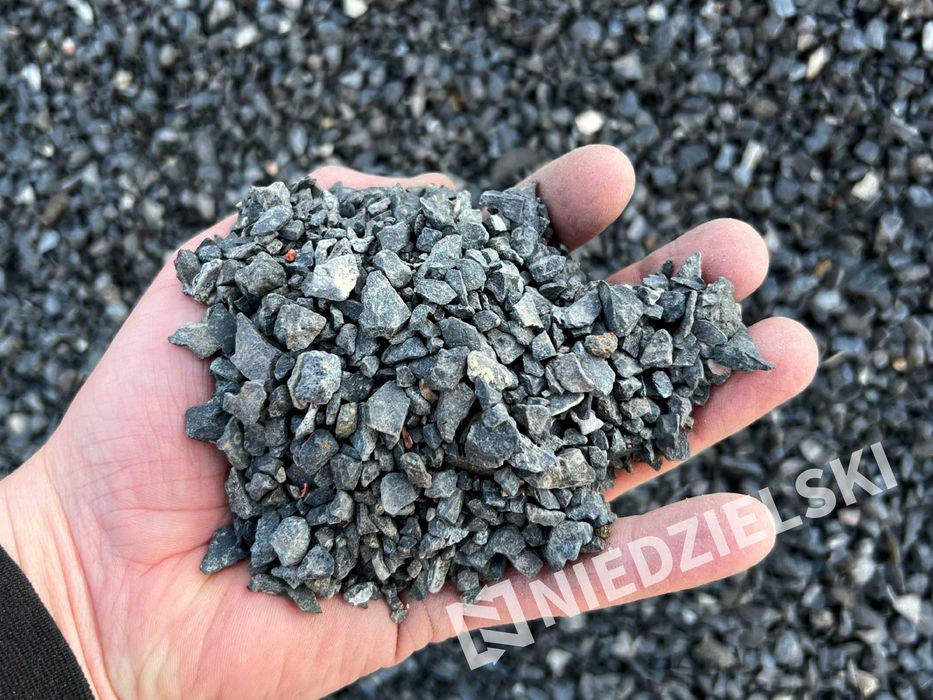 GRYS BAZALTOWY 2-8 mm Kamień Ogrodowy Ozdobny Dekoracyjny Bazalt