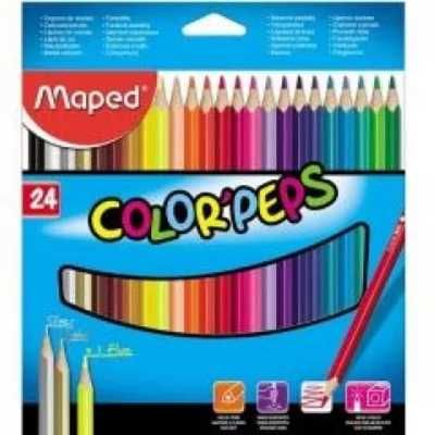 Kredki Colorpeps trójkątne 24 kolorów MAPED