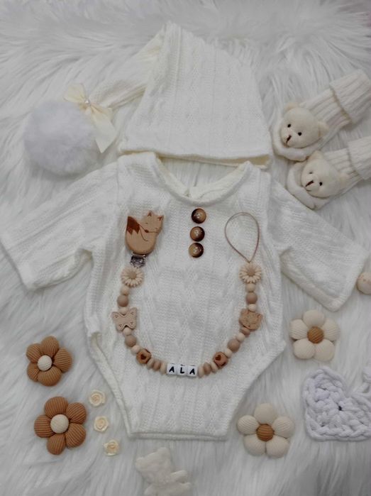 Zawieszka do smoczka prezent dla niemowlaka babyshower narodziny