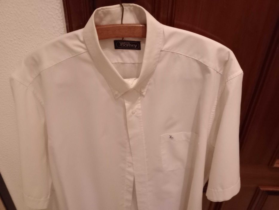Camisa branca, manga curta - Yves Dorsey - Tam. XL - Como Nova