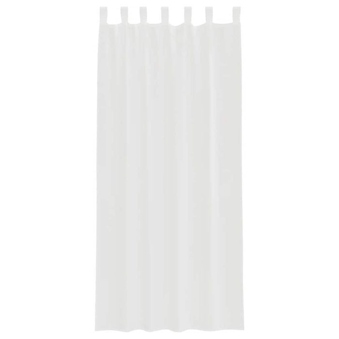 Vidaxl Zasłony Woalowe Z Pętelkami 2 Szt. Białe 140X225 Cm