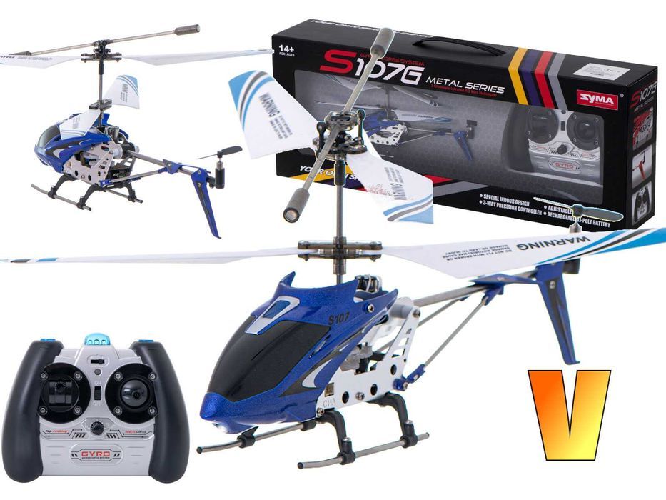 HELIKOPTER RC SYMA S107G Gyro Zdalnie Sterowany ŚMIGŁOWIEC Aluminium