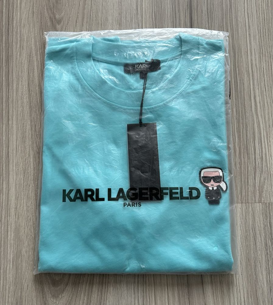 T-Shirt męski miętowy Karl Lagerfeld rozmiar XXL