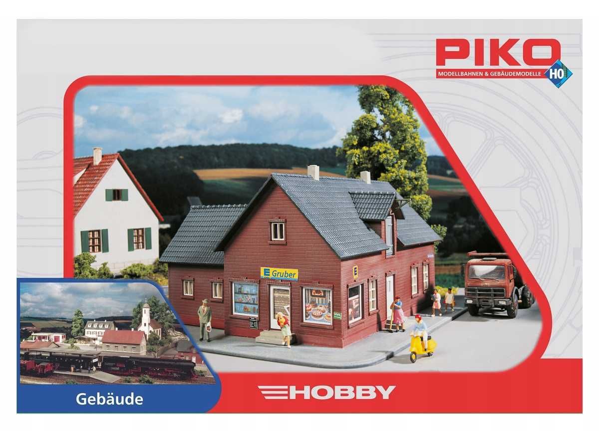 Sklep spożywczy EDEKA - PIKO - H0 1:87 budynek na makietę kolejową