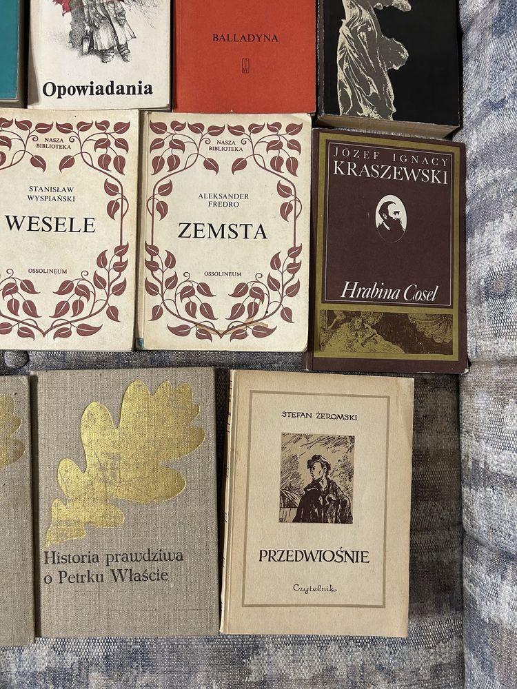 15 książek - literatura klasyczna - m.in Prus Żeromski Fredro Bułhakow