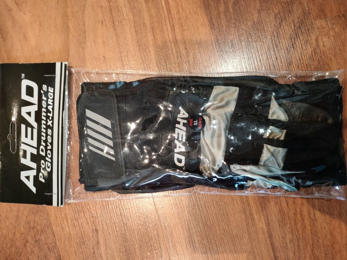 Rękawice perkusyjne Ahead gloves XL, rękawiczki czarne