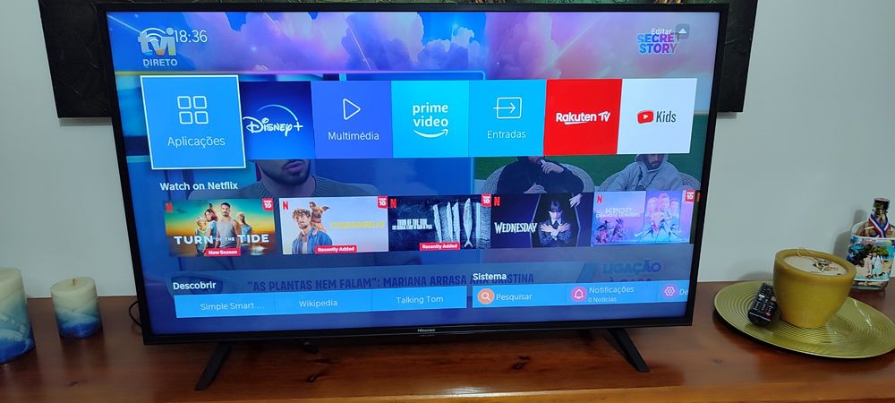 Smart TV hisense 4k 43 polegadas