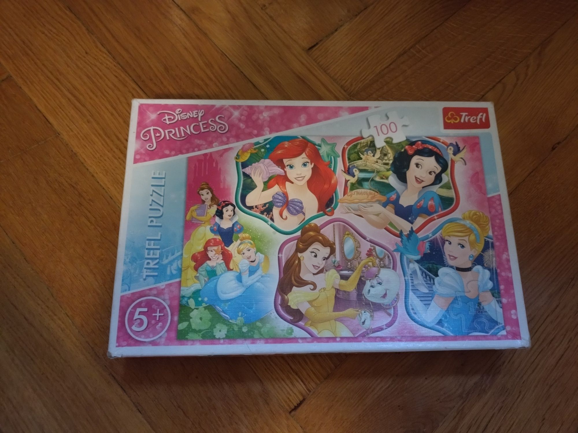 Zestaw 6: puzzle Księżniczki 100 - 160 -200 - 260 elementów