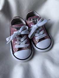 Buty trampki Converse  All Star rozmiar 20 różowe brokat super stan