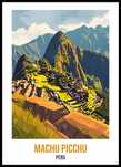 Plakat 50x70cm Machu Picchu