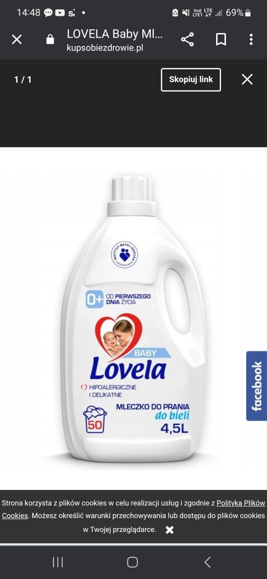 Lovela Baby Mleczko do prania do bieli 4,5 l (50 prań)