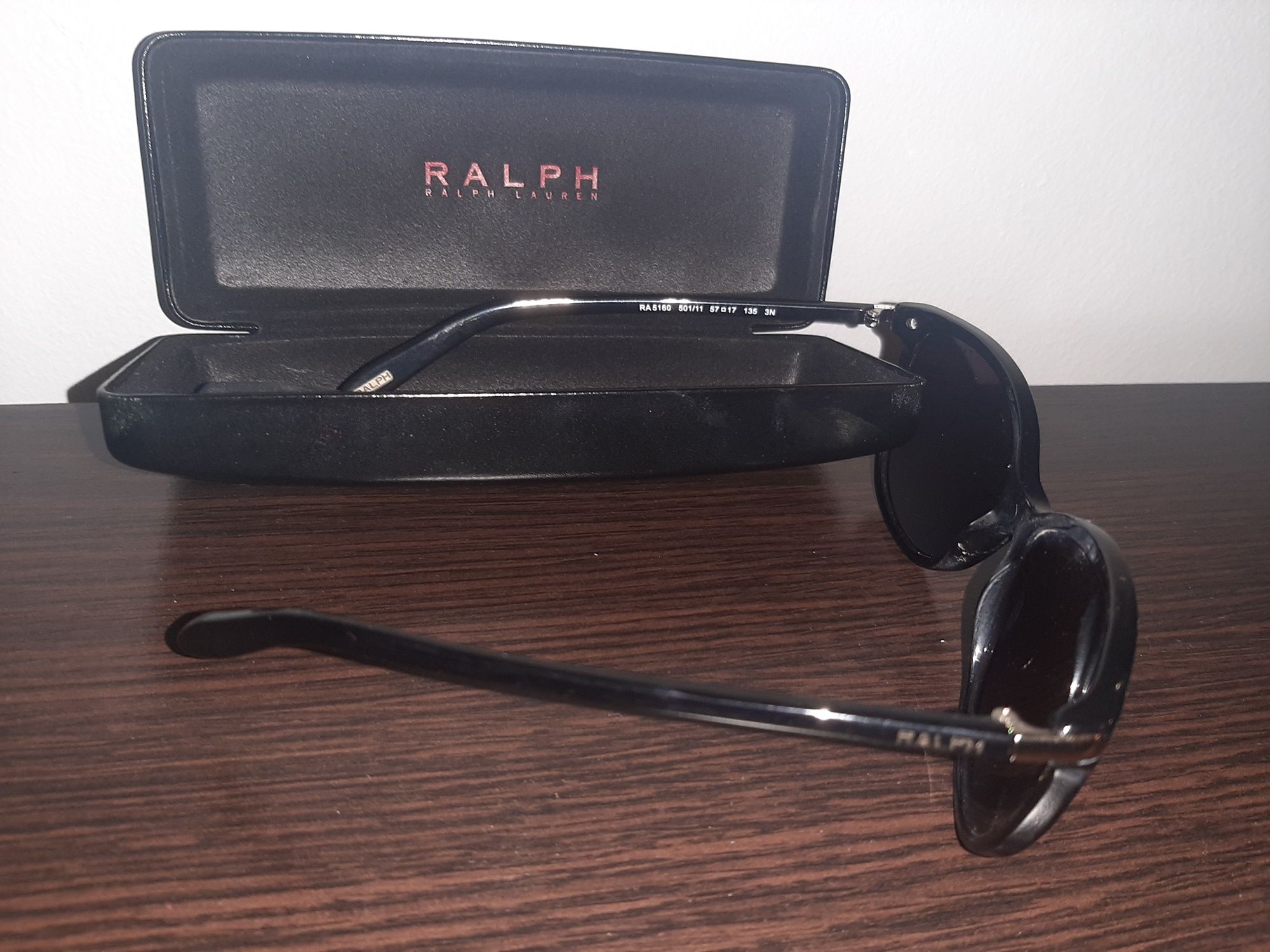 Czarne okulary Ralph Lauren