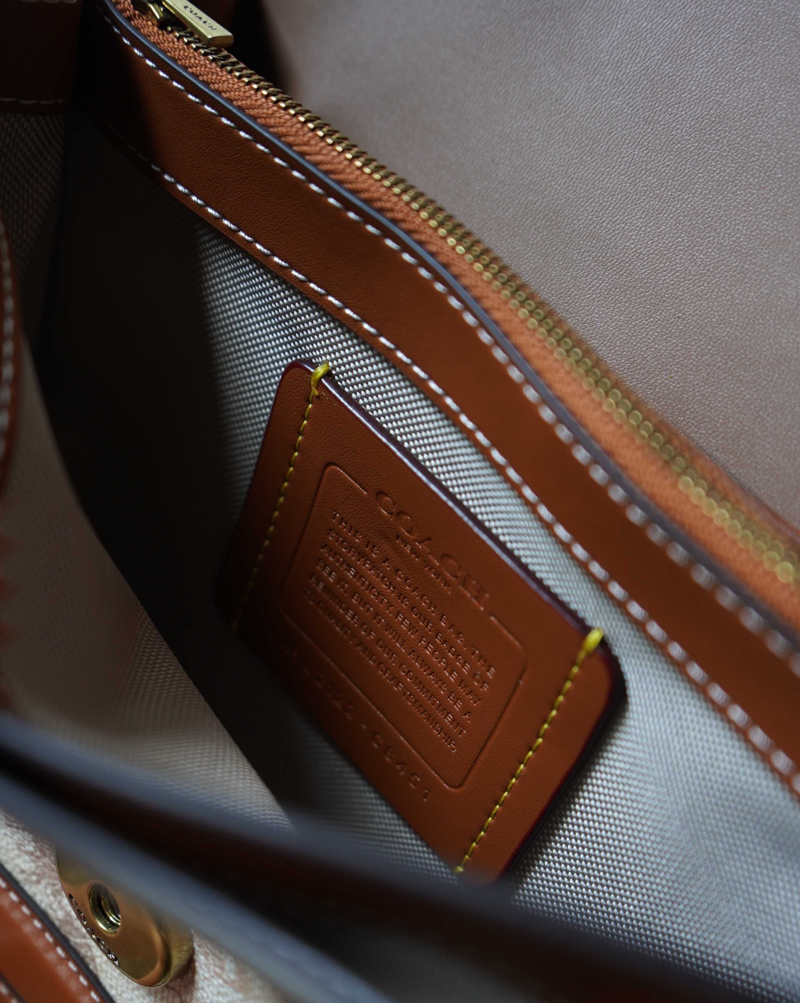 Coach Hero Shoulder Bag With Horse And Carriage Print
