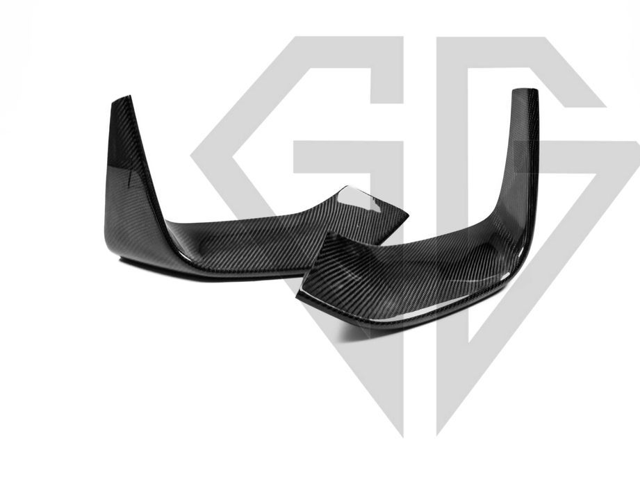 Накладки на передний бампер BMW M3 F80 / M4 F82 карбон MP Style Carbon