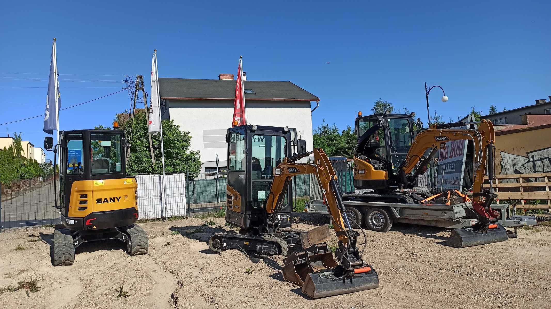 Sprzedaż i wynajem koparek w CiTYRENT 1,8T i 2,7T