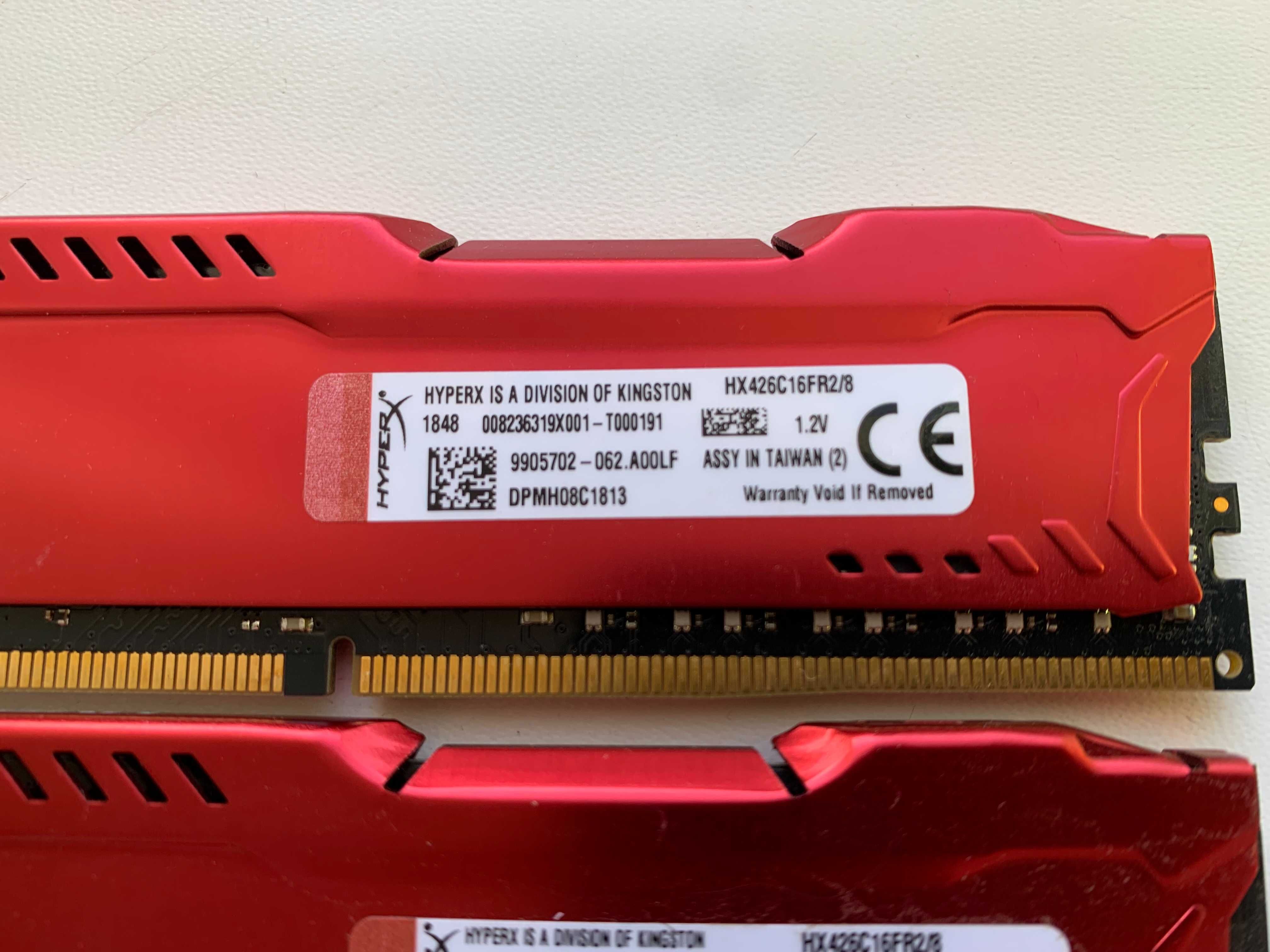 Оперативна пам'ять HyperX DDR4-2400 16GB 2x8 Fury HX426C16FR2/8