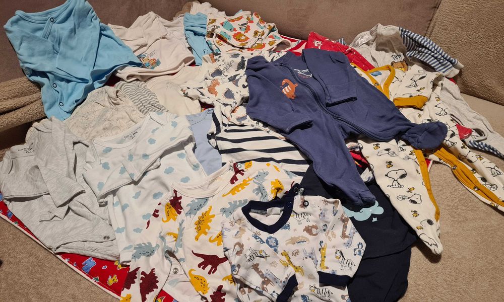 Mega paka ubrań dla chłopca (ponad 50 szt.) r. 56,62,68,74,80