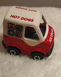 Auto Vintage, Tomy Friction Pull Back Hot dog, Ice Cream Van 1991