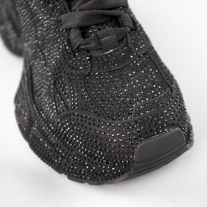 Кроссовки  Balenciaga стразы черные 25.5см