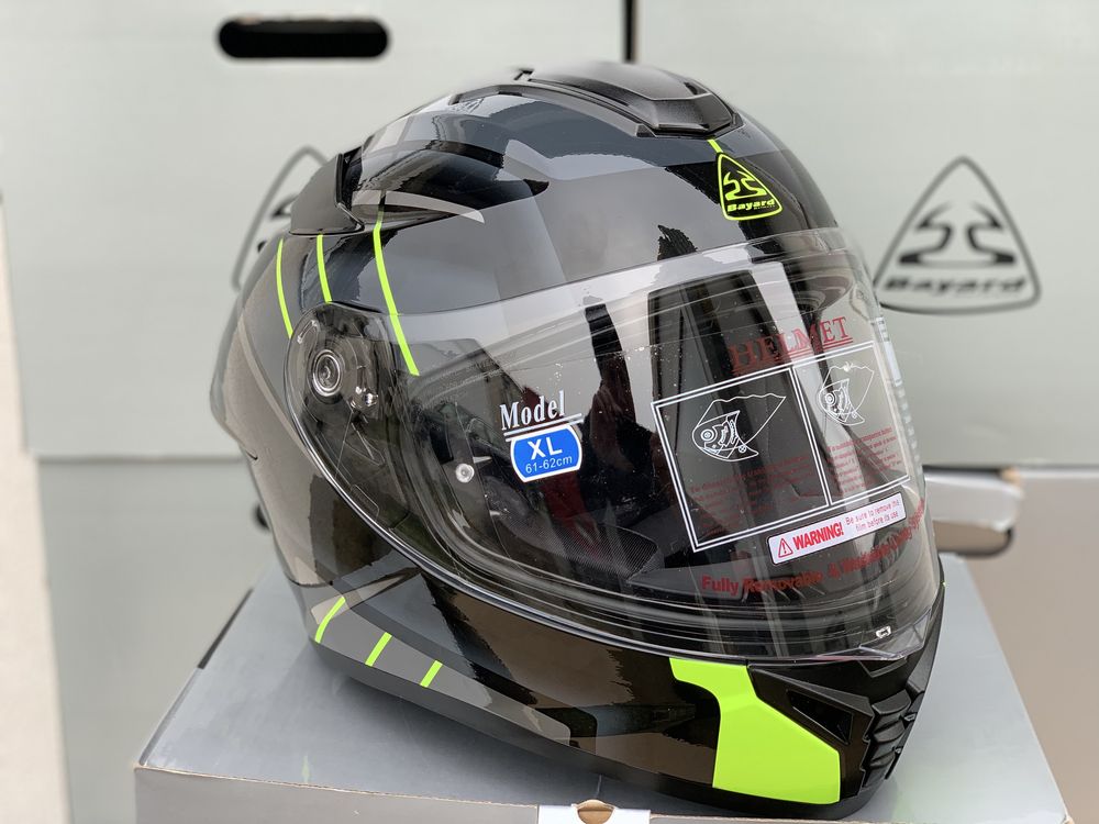 Kask motocyklowy BAYARD SP-68s Unity POLICARBON rozmiar XL Fluo!