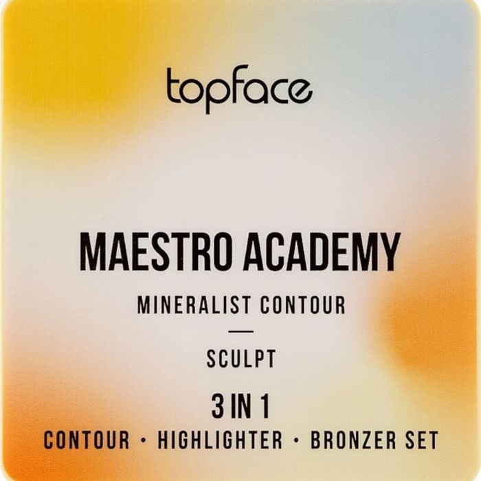 Paletka do konturowania Topface Maestro Academy Mineralist contour 3w1