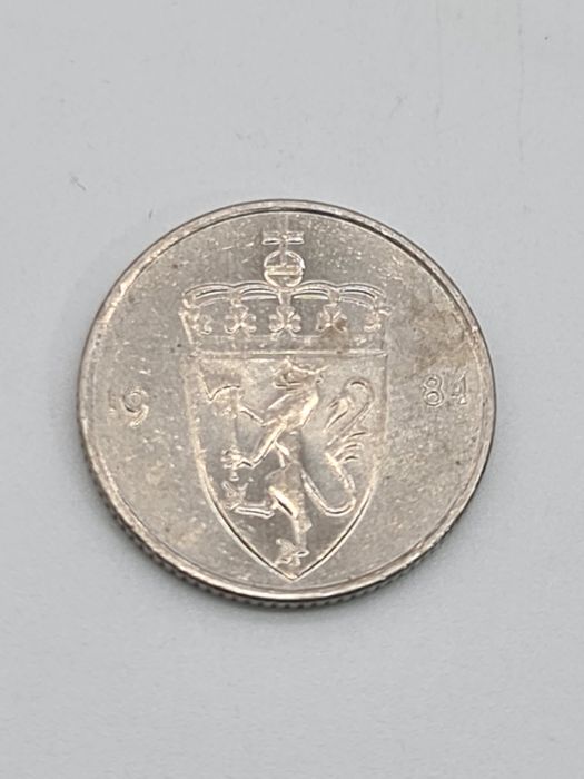 Moeda de 50 ore da Noruega 1984
