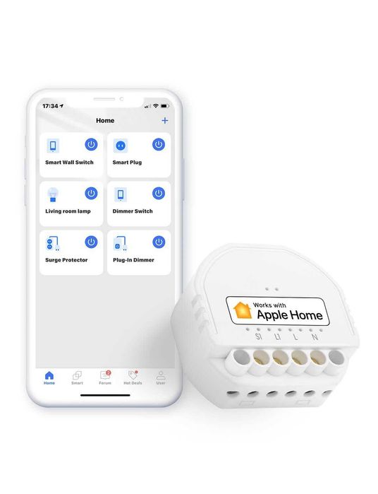 Meross Smart Wi-Fi MSS810HK – Inteligentny włącznik (zestaw 2 szt.)