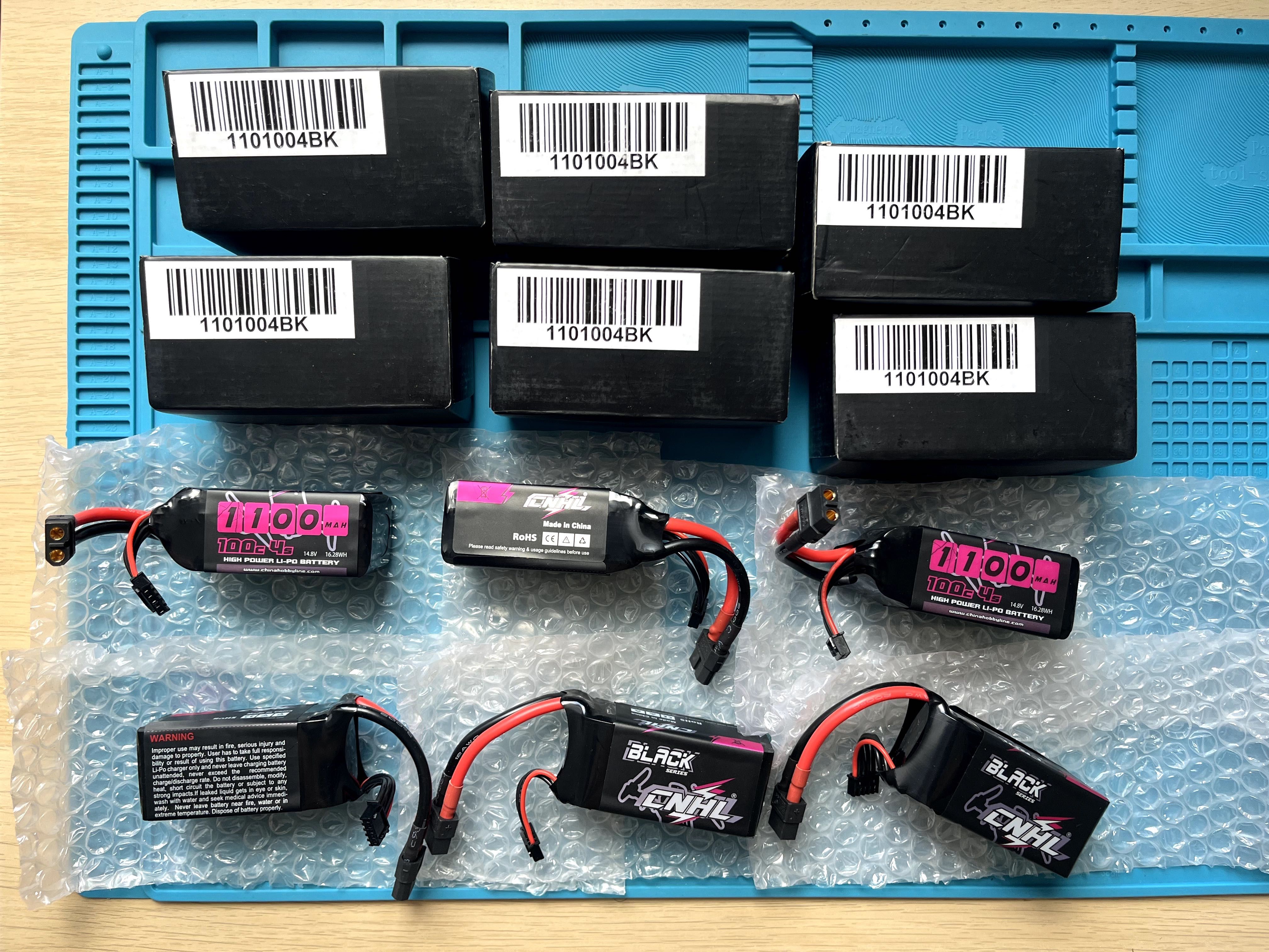 cnhl black 4s 1100mah 100c xt60 -6sztuk