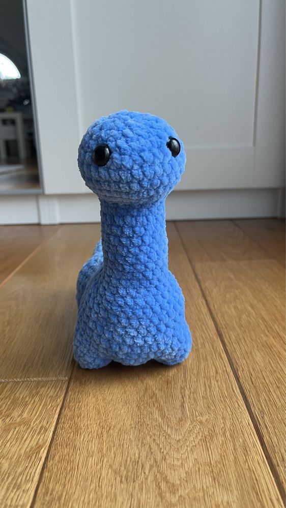 maskotka dinozaur na szydełku, zabawka, dzieci, prezent