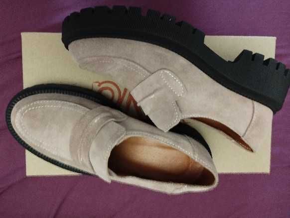 Туфлі жіночі замша 37 р., нові,   колір мокко