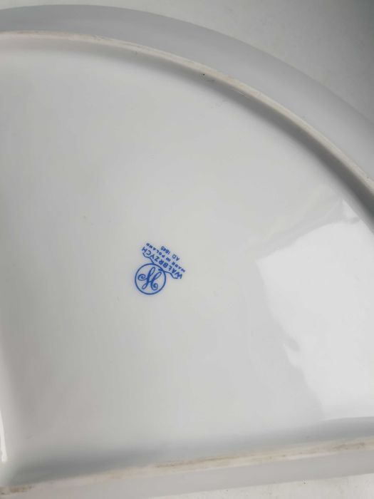 patery 2 sztuki porcelana złocona Wałbrzych cytrynki