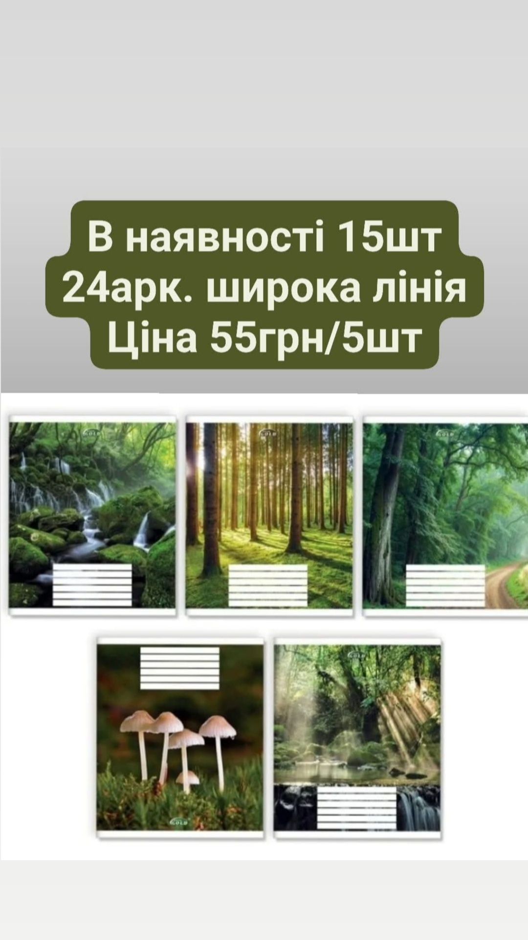 Зошити до школи.