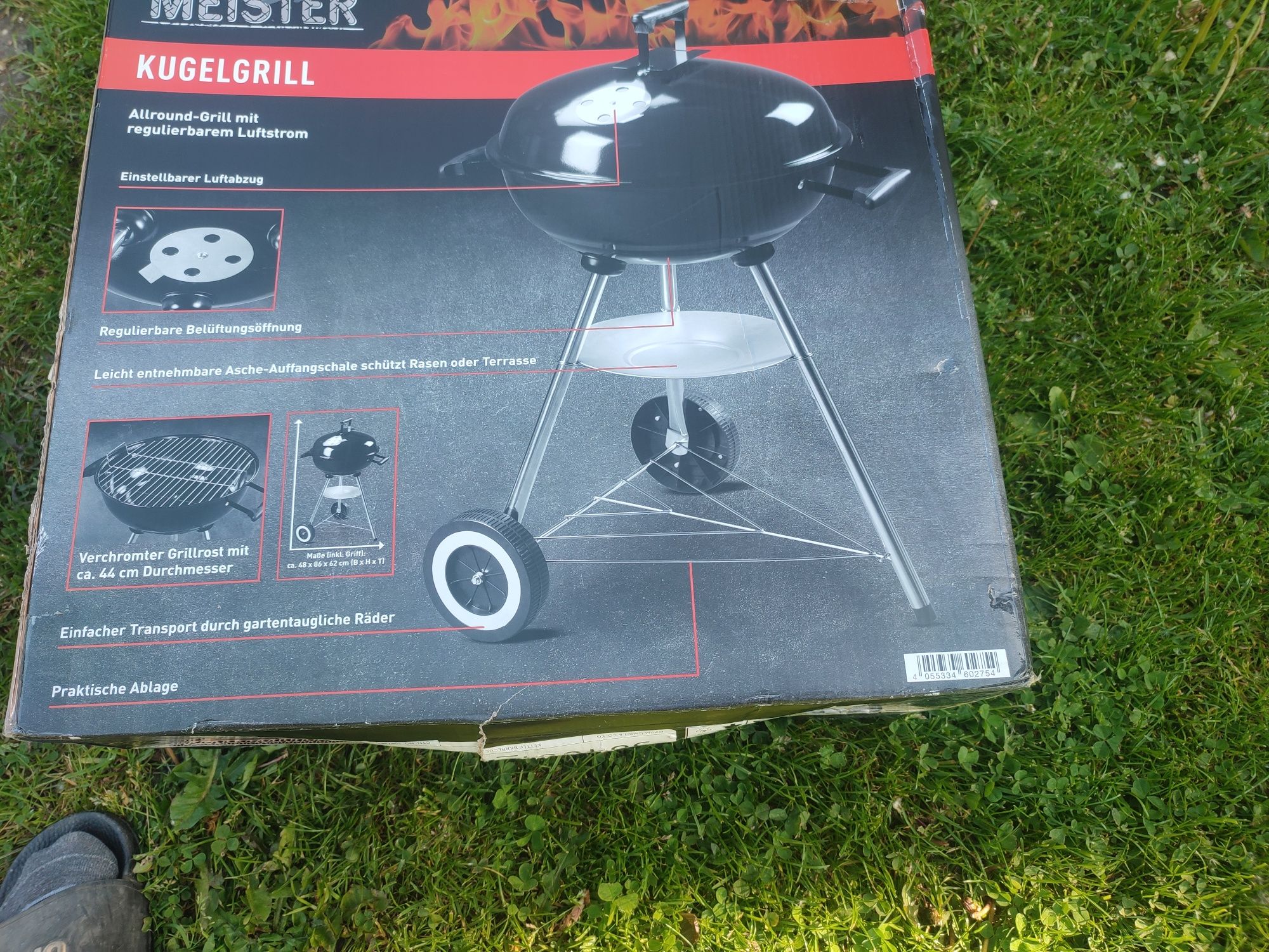 Grill nowy węglowy 48 cm