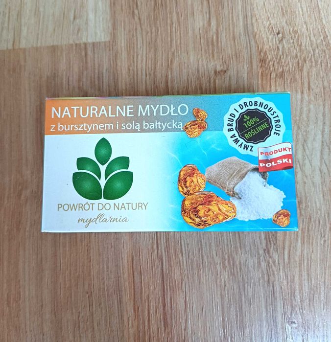Naturalne mydło z bursztynem i solą bałtycką Powrót do natury