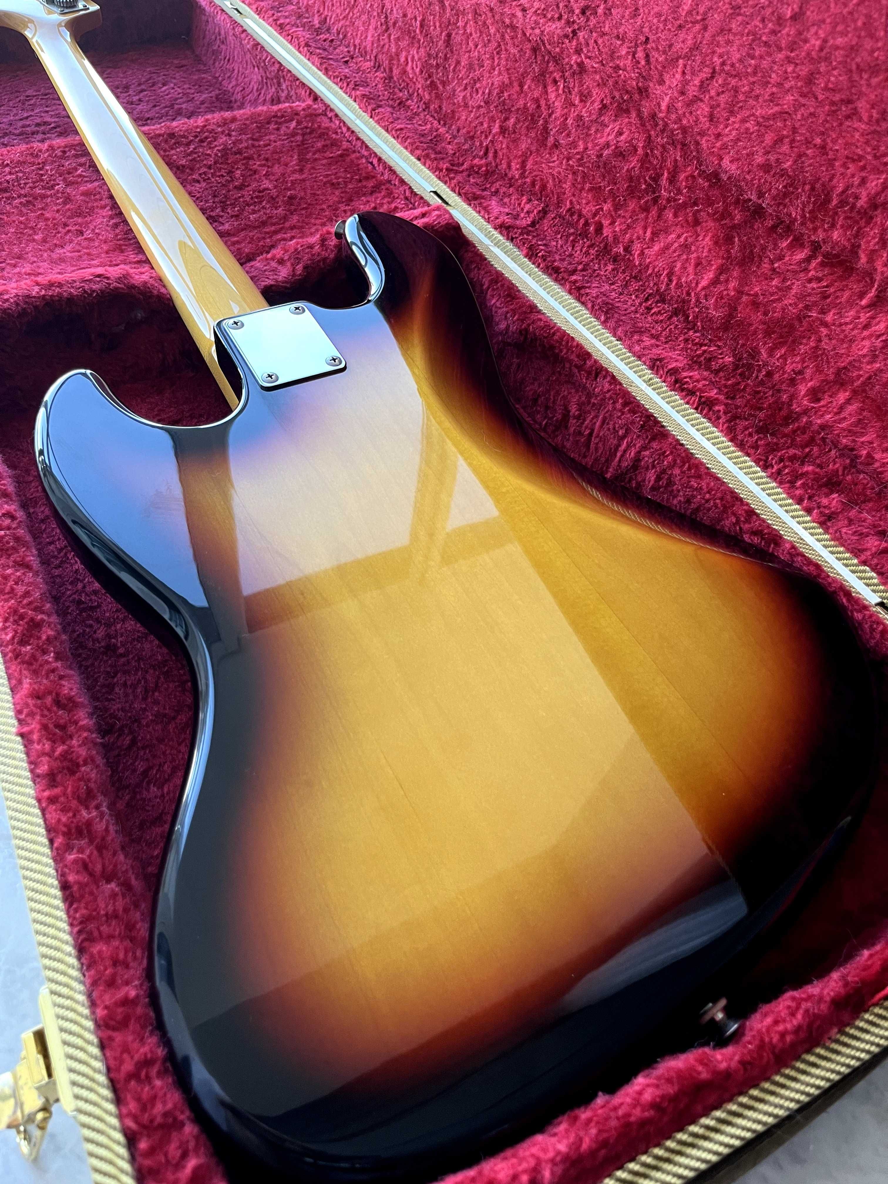 Fender JB-62 Jazz Bass Reissue MIJ 2012 Sunburst w/ case, бас гітара