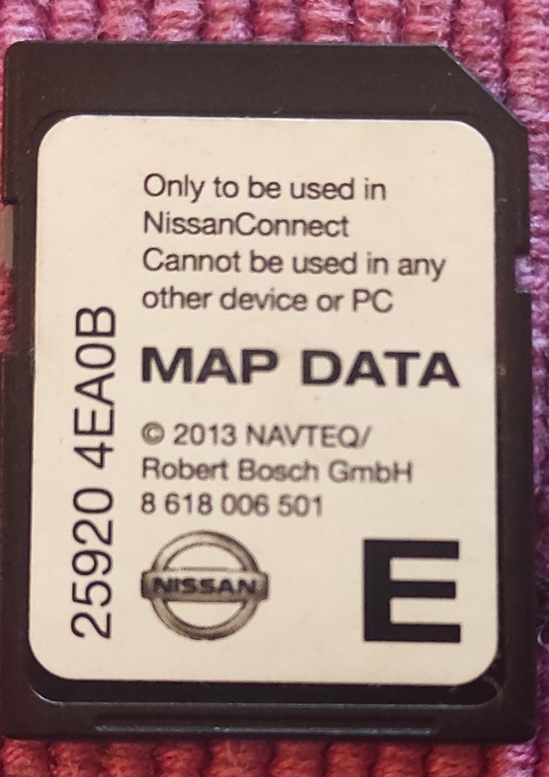 Cartão GPS Nissan connect
