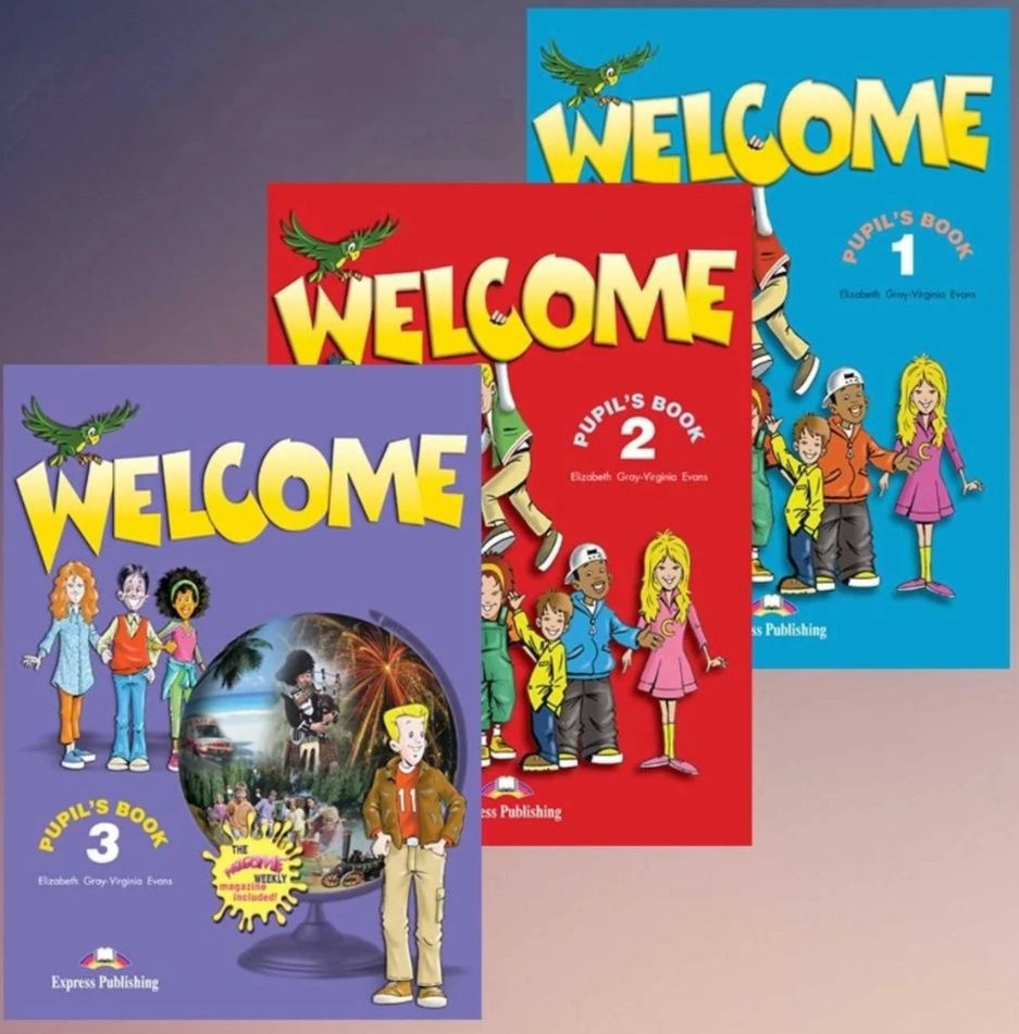 Welcome 1, 2, 3 комплекти pb+wb+audio