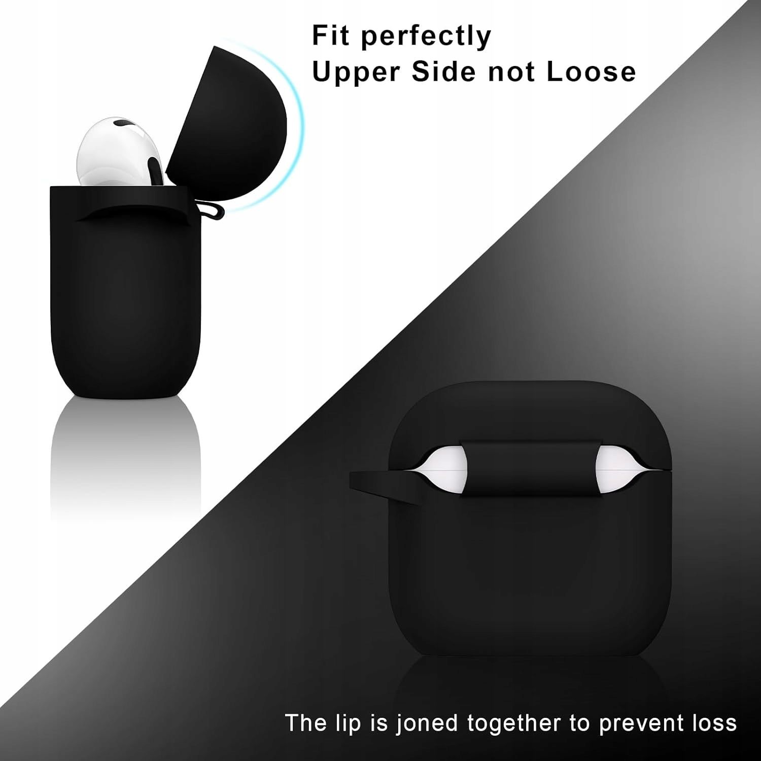 Silikonowe Etui Do Apple AirPods 4 Generacji Czarne