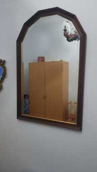Espelho madeira escura 98x63