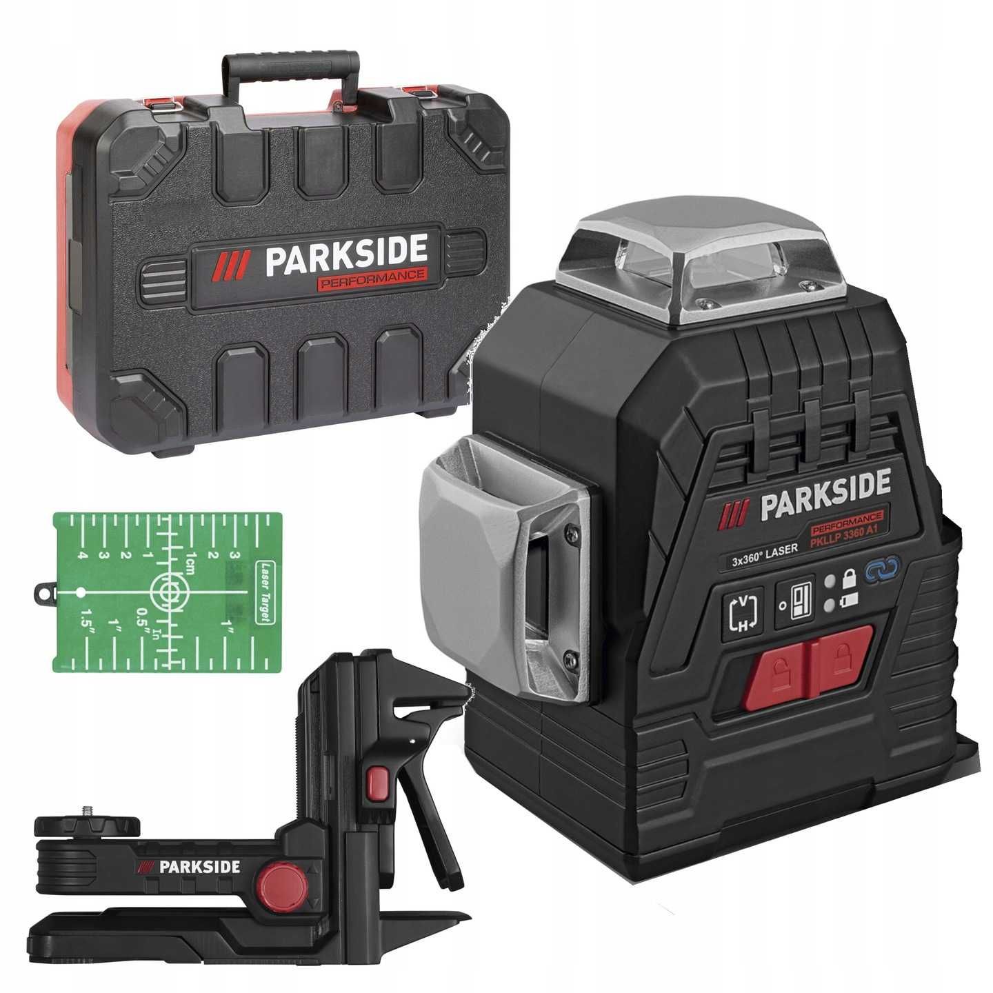 Laser krzyżowy Parkside PKLLP 3360 A1 30 m zielony