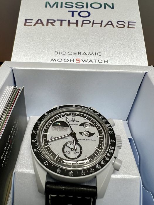 Mission to EARTHPHASE MoonSwatch OMEGA Оригинал наличие в Киеве