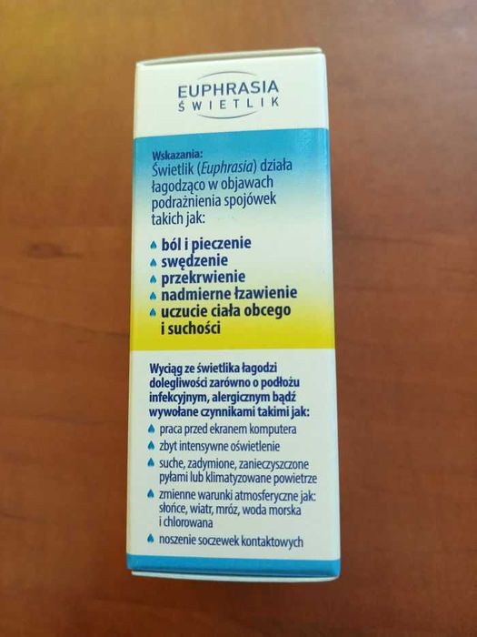 ŚWIETLIK euphrasia łagodzące krople do oczu