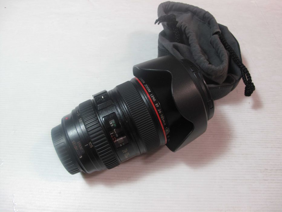 Canon 24-105 L IS completa com filtro estado TOP+TOP