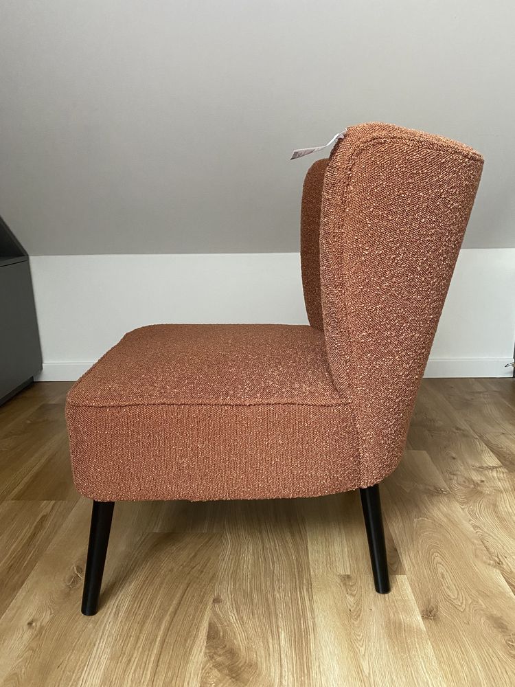 Rewelacyjny, wygodny fotel w tkaninie boucle