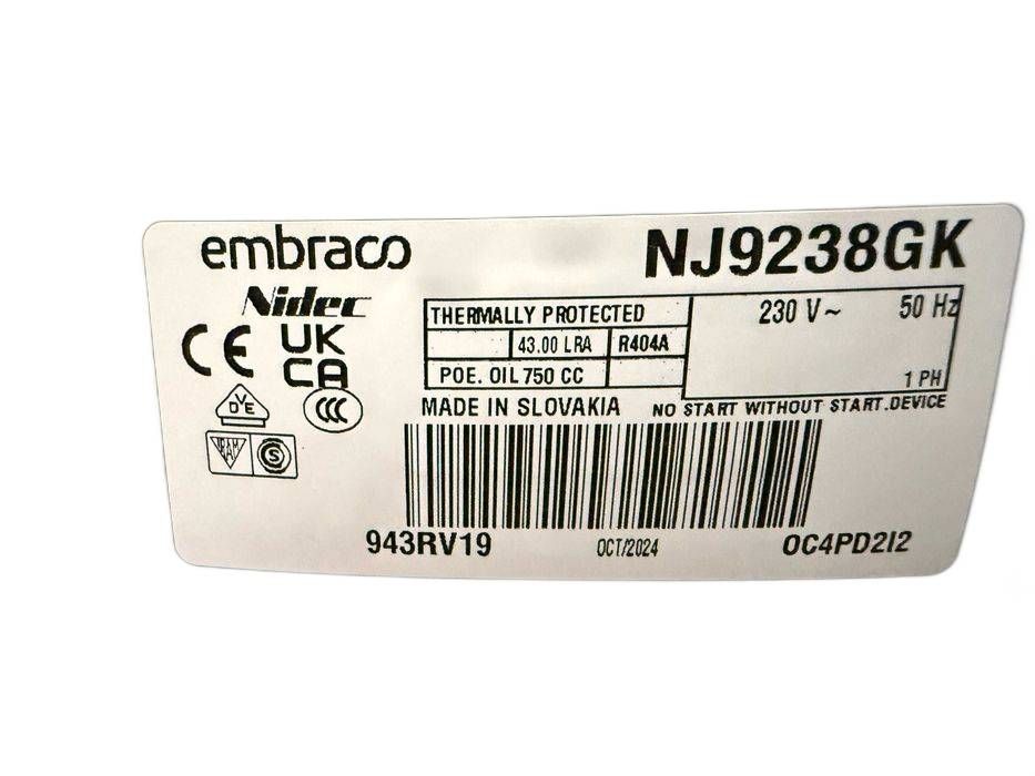 NOWA Sprężarka  embraco ASPERA NJ9238GK